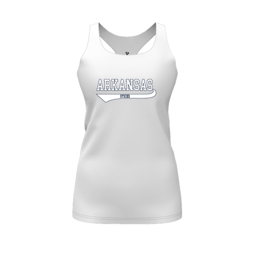 [FT0TRBWH-FYS-LOGO2] Decker Racerback Tank Top (Female Youth S, White, Logo 2)