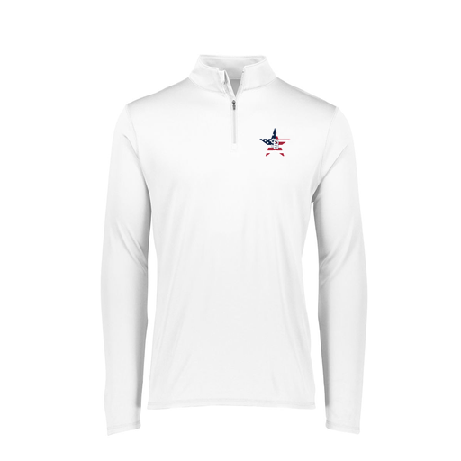 [FTLQFLWH-FAXS-LOGO1] Decker Women's Flex-Lite 1/4 Zip Shirt (Female Adult XS, White, Logo 1)