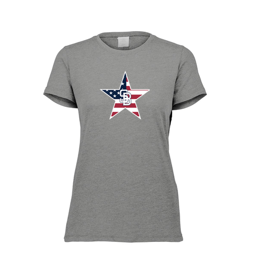 [FTSCUBGY-FAXS-LOGO1] Decker Women's Tri-Blend T-Shirt - Short Sleeve (Female Adult XS, Gray, Logo 1)