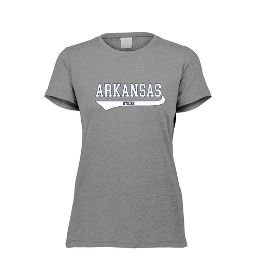 [FTSCUBGY-FAXS-LOGO2] Decker Women's Tri-Blend T-Shirt - Short Sleeve (Female Adult XS, Gray, Logo 2)