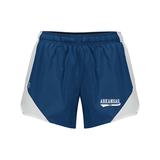 [229489.H03.S-LOGO2] Girls Olympus Shorts (Female Youth S, Navy, Logo 2)