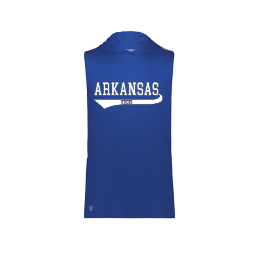 [222590.060.XS-LOGO2] Men's CoolDry Sleeveless Hoodie (Adult XS, Royal, Logo 2)