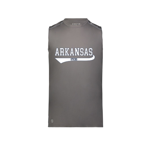 [222593.98D.S-LOGO2] Men's CoolDry TankTop (Adult S, Gray, Logo 2)