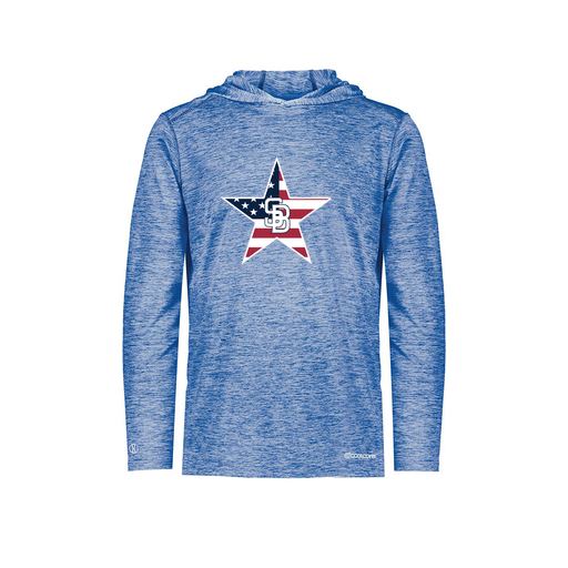 [FOLHCGRY-AS-LOGO1] Decker Men's Charge Hoodie (Adult S, Royal, Logo 1)