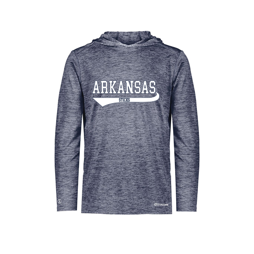 [FOLHCGNV-YS-LOGO2] Decker Youth Charge Hoodie (Youth S, Navy, Logo 2)