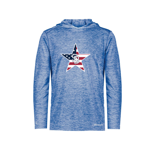 [FOLHCGRY-YS-LOGO1] Decker Youth Charge Hoodie (Youth S, Royal, Logo 1)