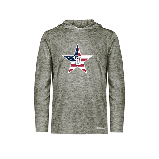 [FOLHCGGY-YS-LOGO1] Decker Youth Charge Hoodie (Youth S, Gray, Logo 1)